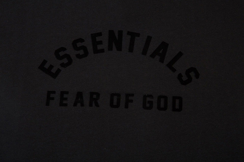Fear of God Flocked Letter Crew Neck Sleeveless T-Shirt – Black / Khaki (Vol. 2)
