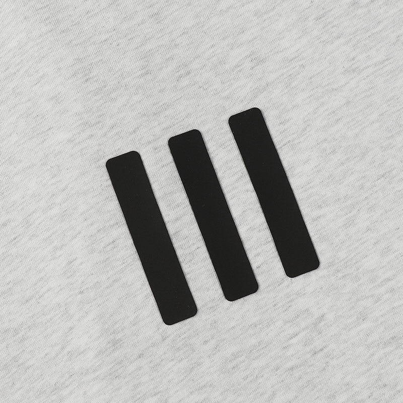Fear of God x Adidas 3D Rubber Three-Bar T-Shirt – Black / White / Grey