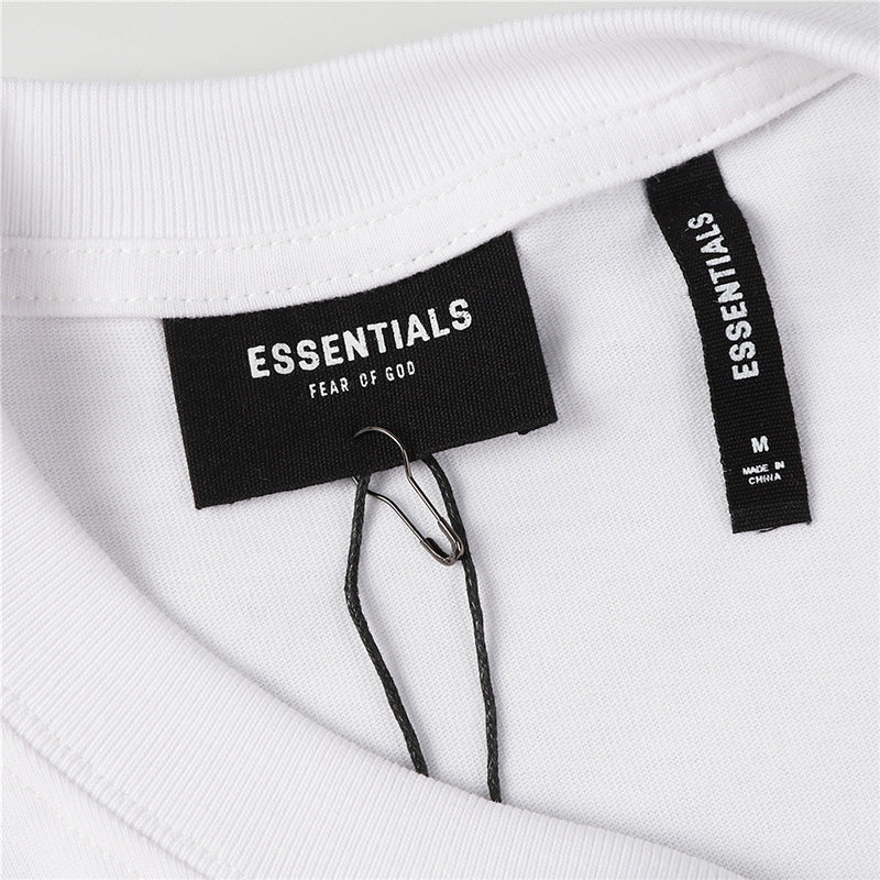 Fear of God Essentials Floral Print Photo T-Shirt – White / Black