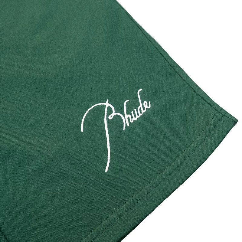 RHUDE Embroidery Logo Shorts – Green
