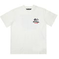 Palm Angels Racing Helmet Print T-Shirt – 100% Cotton