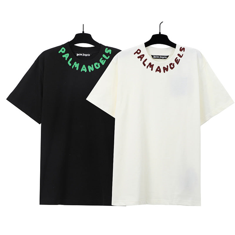 Palm Angels Seasonal Logo Crewneck T-Shirt – 100% Cotton