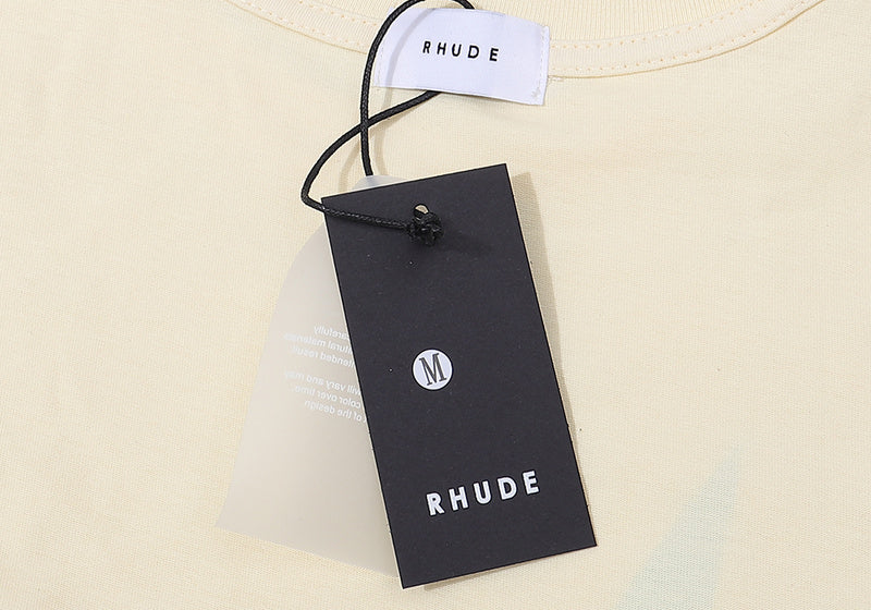 RHUDE East Hampton Catamaran Racing Graphic T-Shirt – Black / Apricot / White