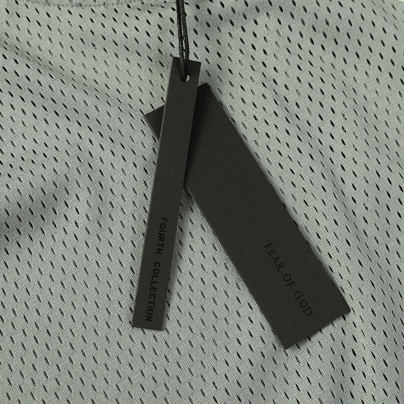 Fear of God Mesh Away Baseball Short Sleeve Jersey – Grey / Black