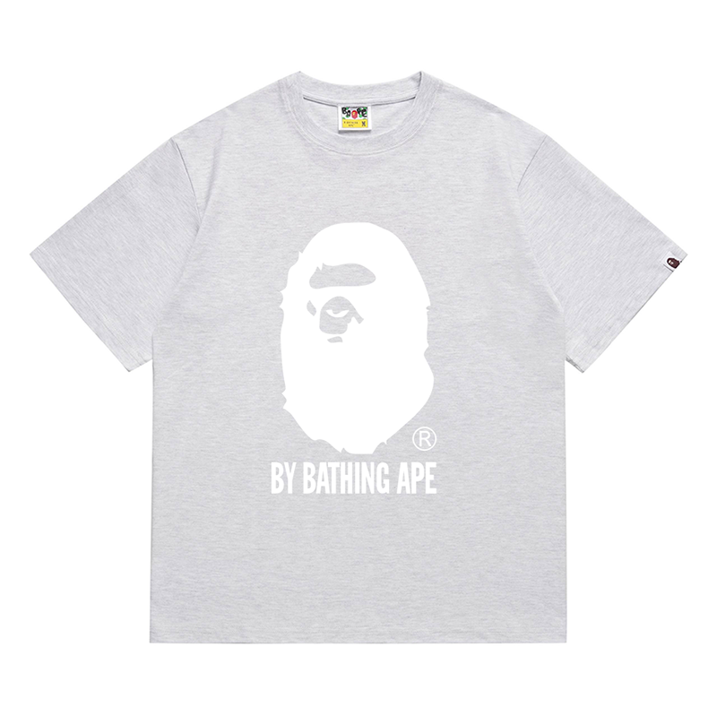 BAPE Bicolor By Bathing Ape Tee - Black, White & Grey