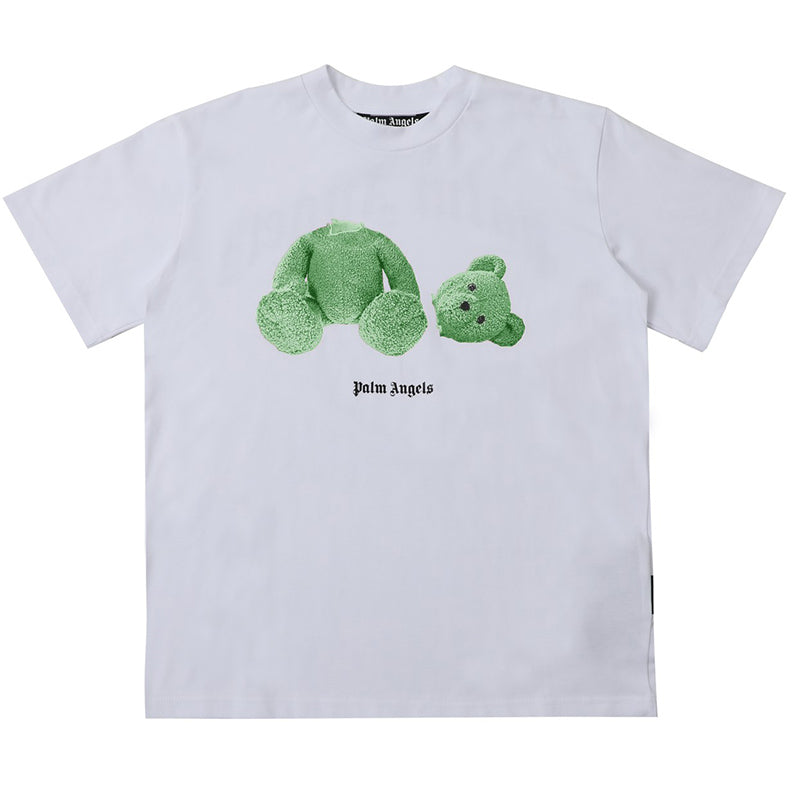 Palm Angels Bear Curved Logo T-Shirt – 100% Cotton