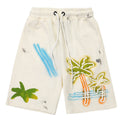 Palm Angels Cotton Shorts — Apricot