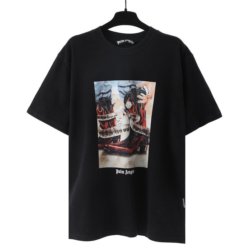 Palm Angels Dice Game T-Shirt – 100% Cotton