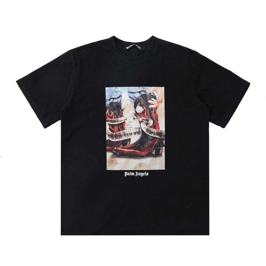 Palm Angels Dice Game T-Shirt – 100% Cotton