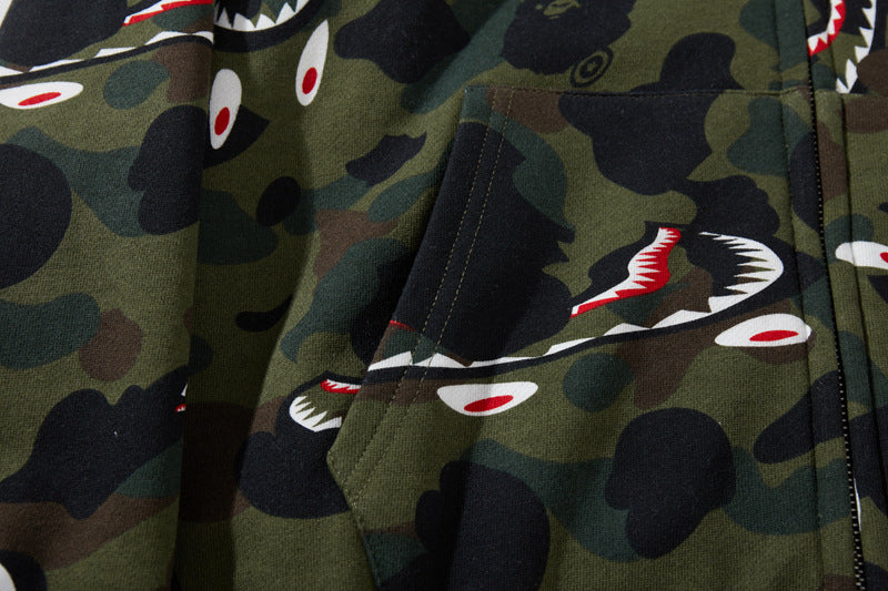 BAPE Shark 1st Camo Full-Zip Hoodie