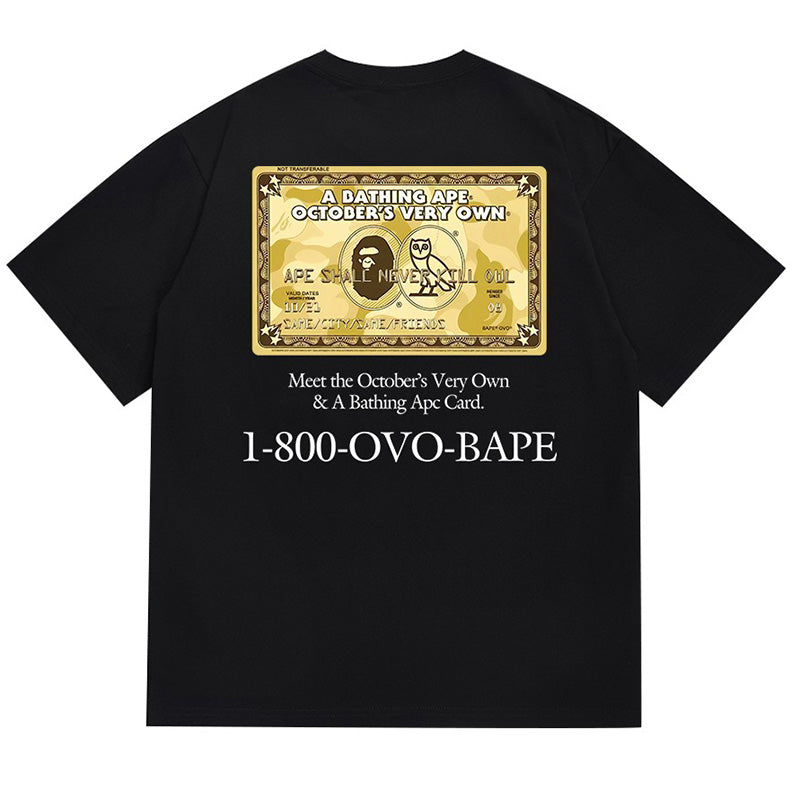 BAPE x OVO Card T-Shirt