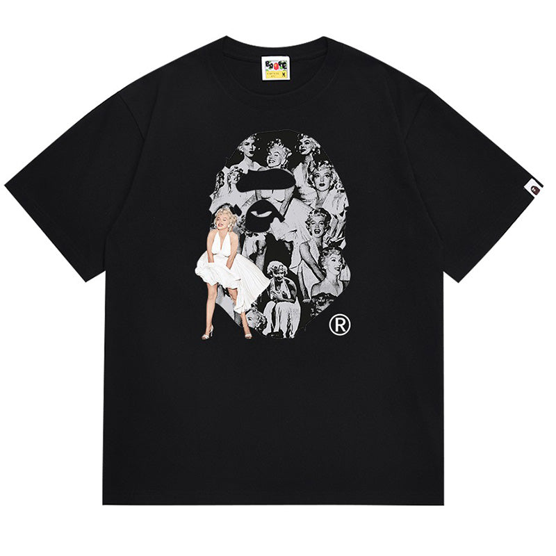 BAPE x Marilyn Monroe Big Ape Head Tee