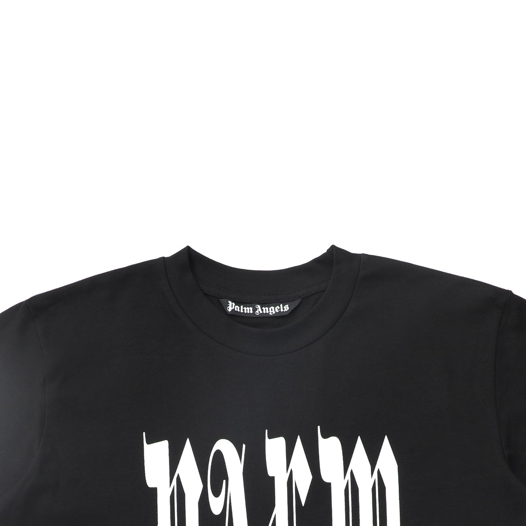 Palm Angels Gothic Logo T-Shirt – 100% Cotton