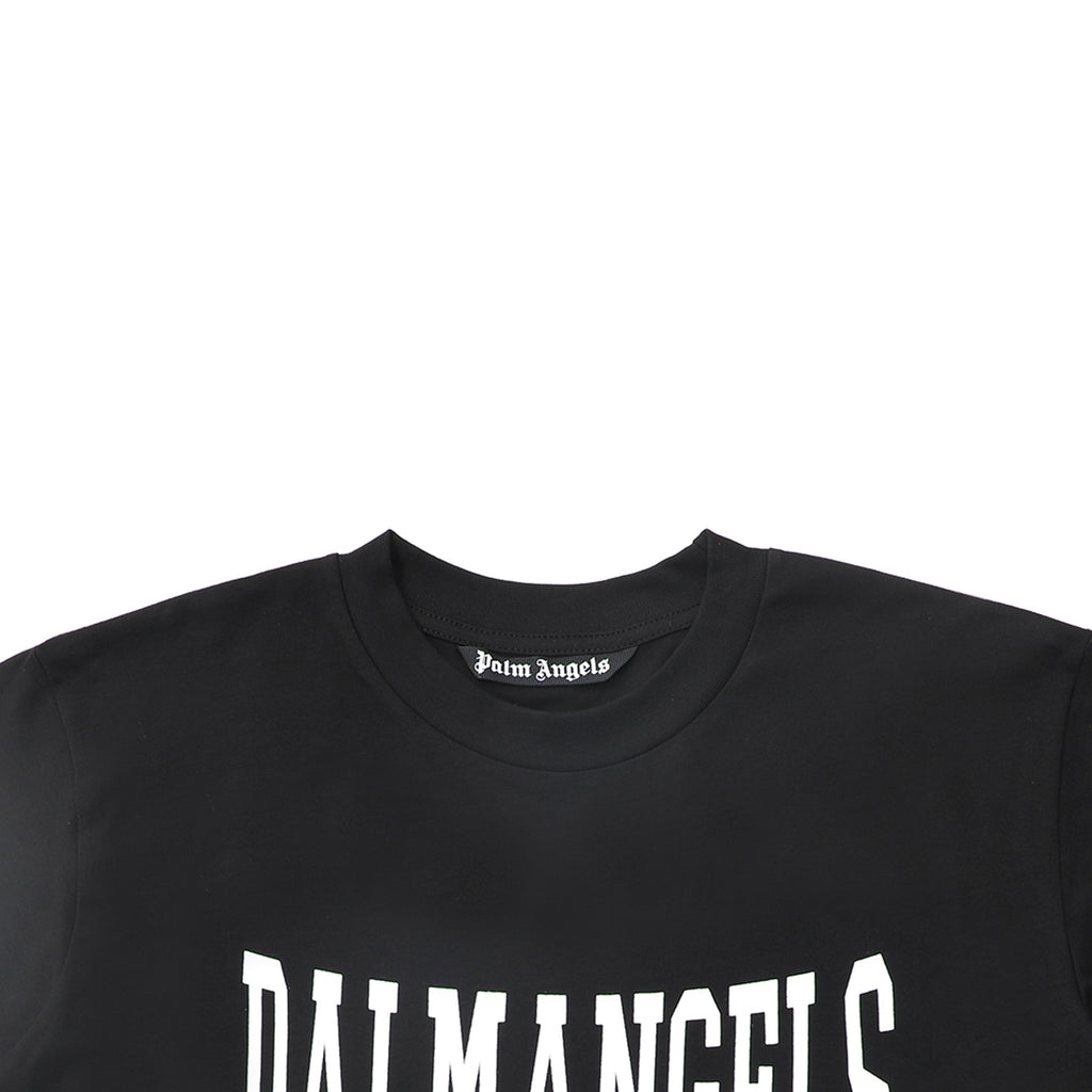 Palm Angels Neck Logo T-Shirt – 100% Cotton