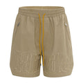 RHUDE Tonal Logo-Print Drawstring Swim Shorts – Khaki