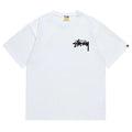 BAPE x Stussy Basic Pigment Dyed Tee - White & Gray