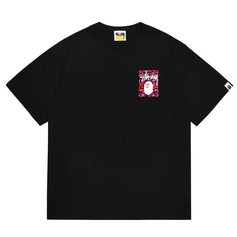 BAPE x Stussy Ape Head Tee
