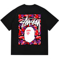 BAPE x Stussy Ape Head Tee