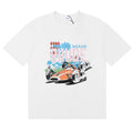 RHUDE Miami Grand Prix Cotton T-Shirt – White / Black / Apricot