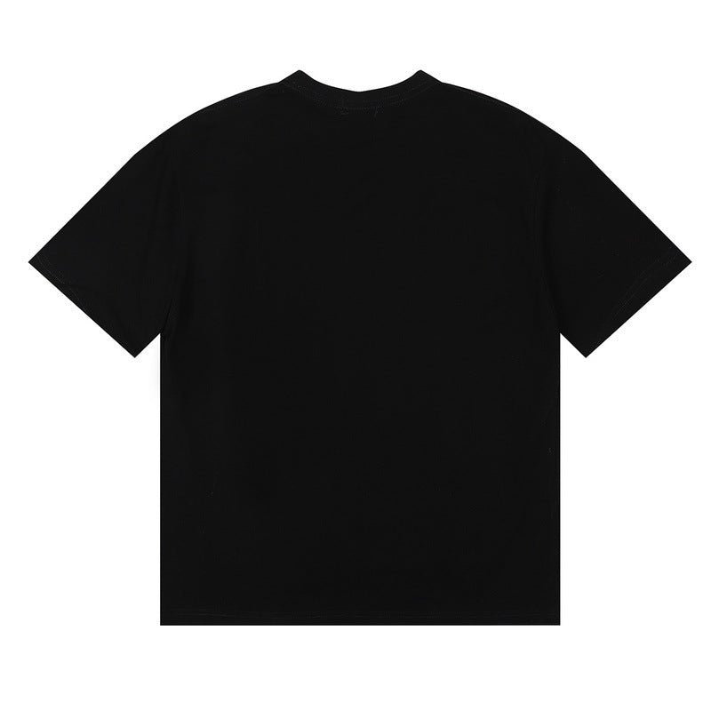 RHUDE Miami Grand Prix Cotton T-Shirt – White / Black / Apricot