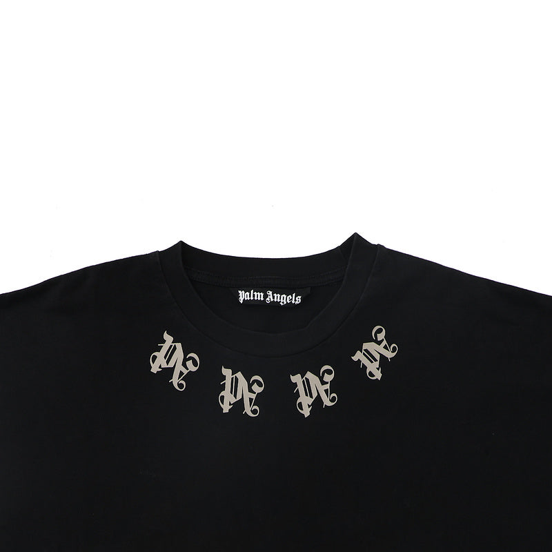 Palm Angels PA Monogram Necklace Neck Logo Oversized T-Shirt