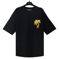 Palm Angels Burning Palm Tree Chest Logo Oversized T-Shirt