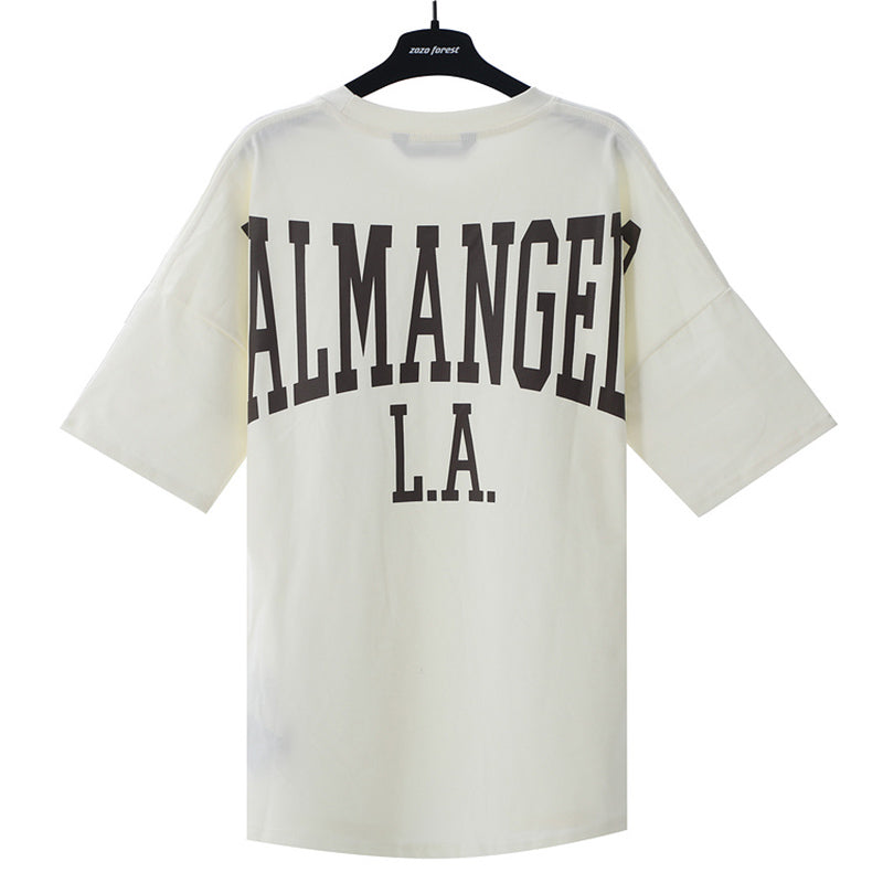 Palm Angels College L.A. Varsity Back Print Drop-Shoulder T-Shirt