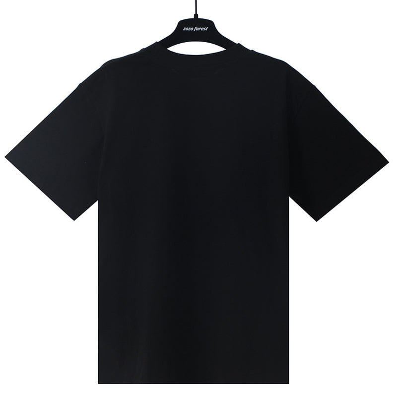 Palm Angels Arch Logo Candle Skull Totem Graphic T-Shirt