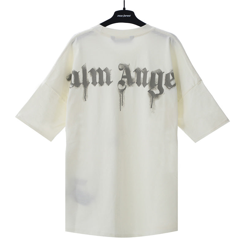 Palm Angels Thinking of You Angel Sketch Graphic T-Shirt