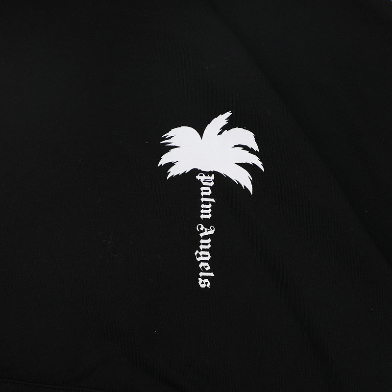 Palm Angels The Palm Hoodie – Black Men's Premium Cotton Hoodie