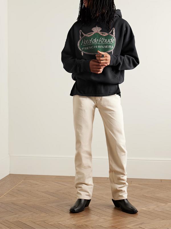 RHUDE Hotel de Rhude French Riviera Graphic Hoodie – Black