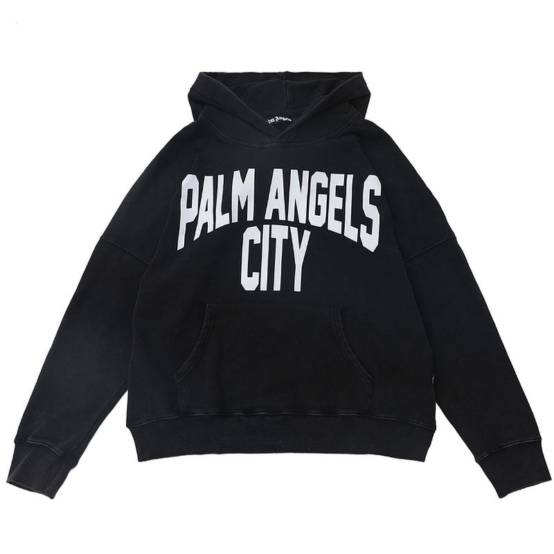 Palm Angels Logo-Print Hoodie – Black Men's Premium Cotton Hoodie