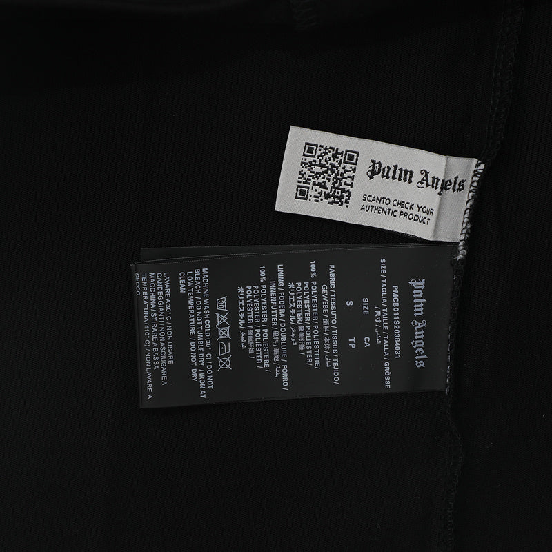 Palm Angels Logo-Print Hoodie – Black Men's Premium Cotton Hoodie