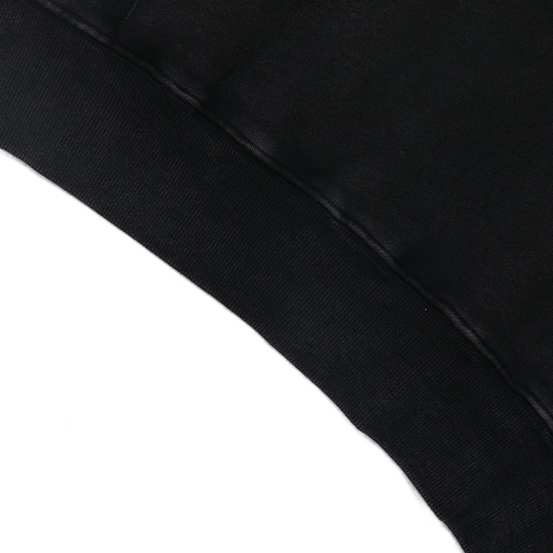 Palm Angels Burning Palm Cotton Hoodie – Black Men's Graphic Hoodie