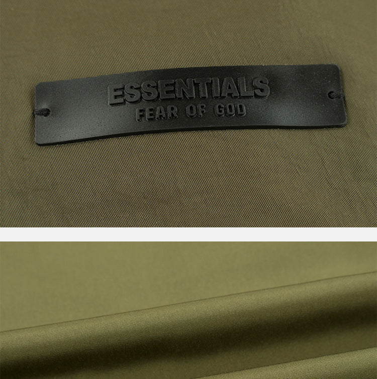 Fear Of God Essentials Arch Logo Hooded Jacket – Military Olive