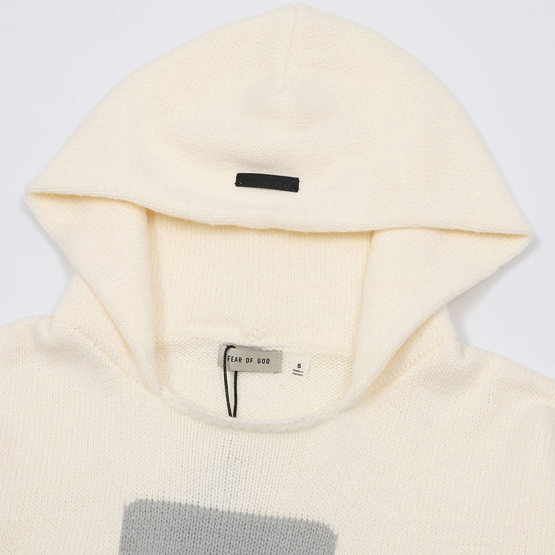 Fear Of God 8 Knitted Sweater Hoodie – Black / Grey / Apricot