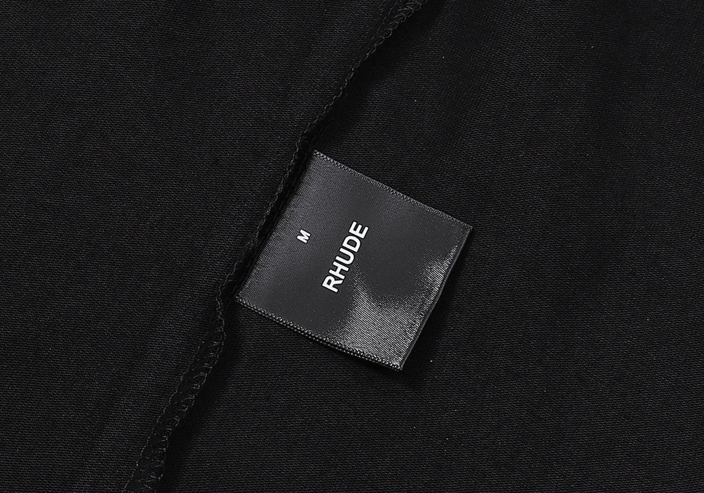 RHUDE Graphic-Print T-Shirt – White / Apricot / Black