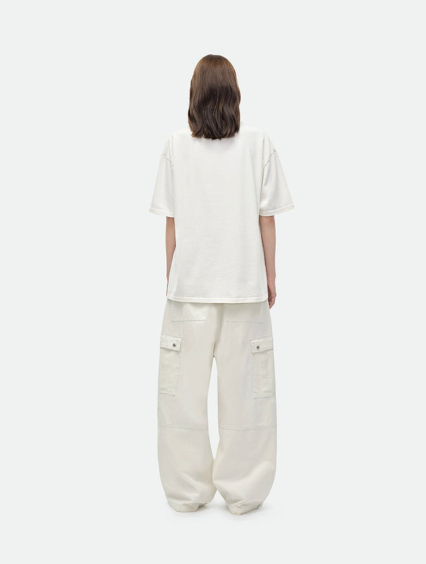 RHUDE Alma Mater MMXXIV Runway Script Graphic T-Shirt – Apricot