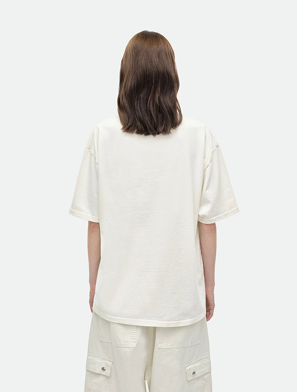 RHUDE Alma Mater MMXXIV Runway Script Graphic T-Shirt – Apricot