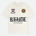 RHUDE Alma Mater MMXXIV Runway Script Graphic T-Shirt – Apricot