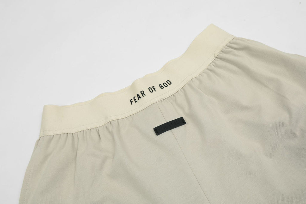 Fear of God Cotton-Jersey Pyjama Sweatshorts – Beige / Black