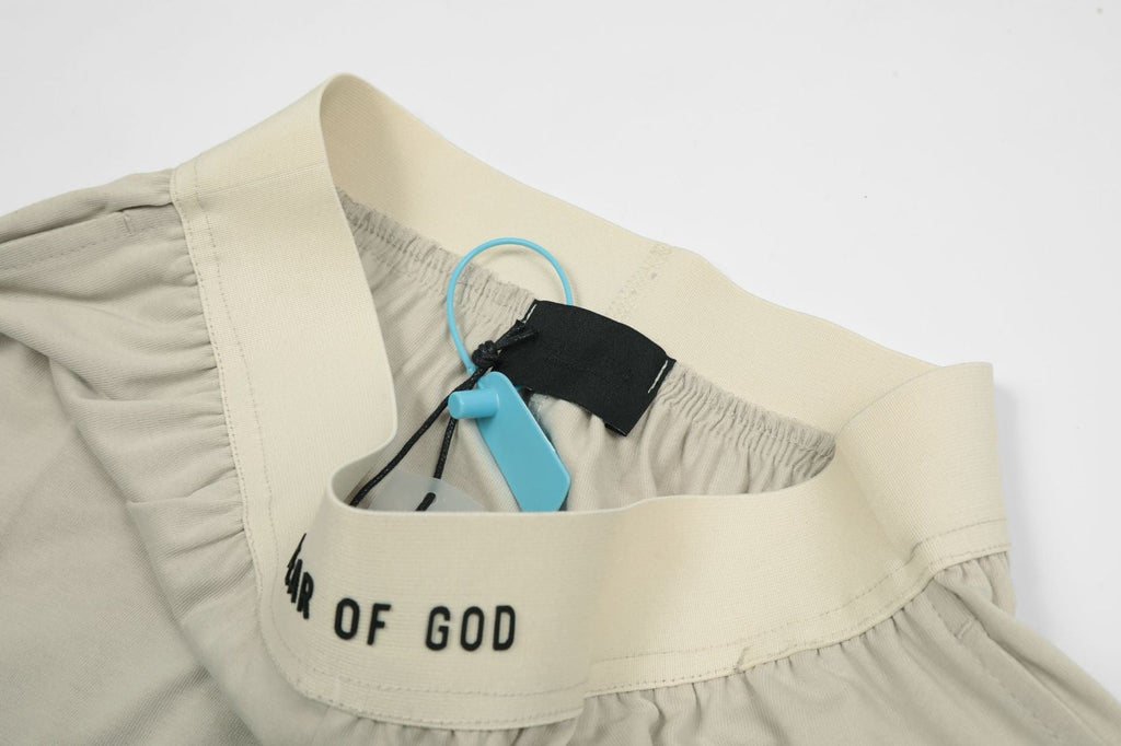 Fear of God Cotton-Jersey Pyjama Sweatshorts – Beige / Black