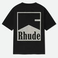 RHUDE Cotton Chevron Logo T-Shirt – Black