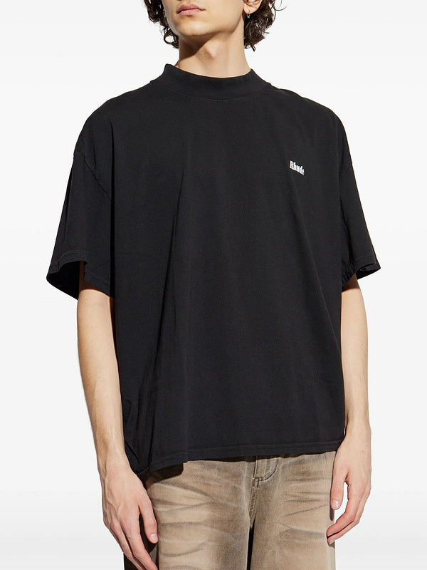 RHUDE Classique Mock Neck Tee – Black