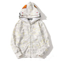 BAPE Glow Camo Shark Wide Full-Zip Double Hoodie