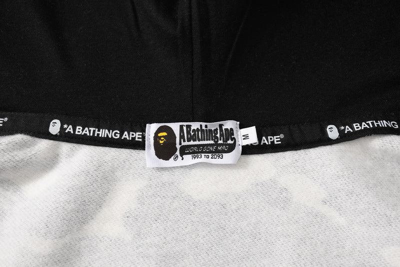 BAPE Glow Camo Shark Wide Full-Zip Double Hoodie