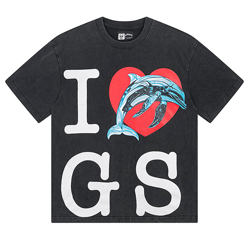 GODSPEED Miami Dolphin Graphic T-Shirt – 100% Cotton | Black