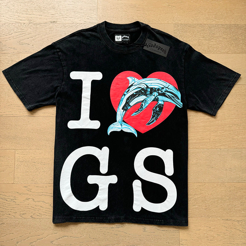 GODSPEED Miami Dolphin Graphic T-Shirt – 100% Cotton | Black