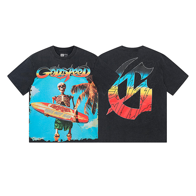 GODSPEED Summer Hawaiian Graphic T-Shirt