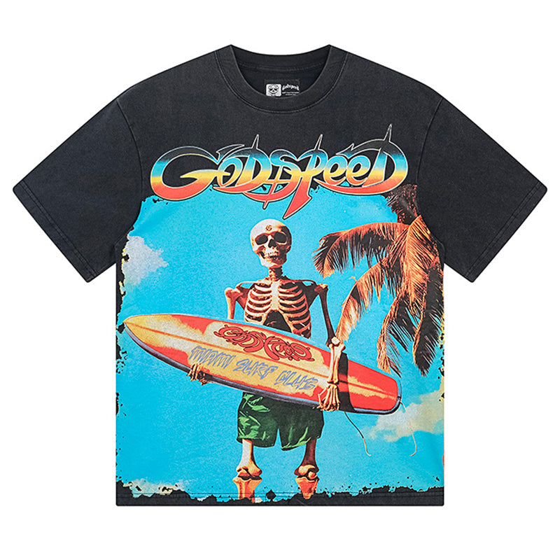 GODSPEED Summer Hawaiian Graphic T-Shirt